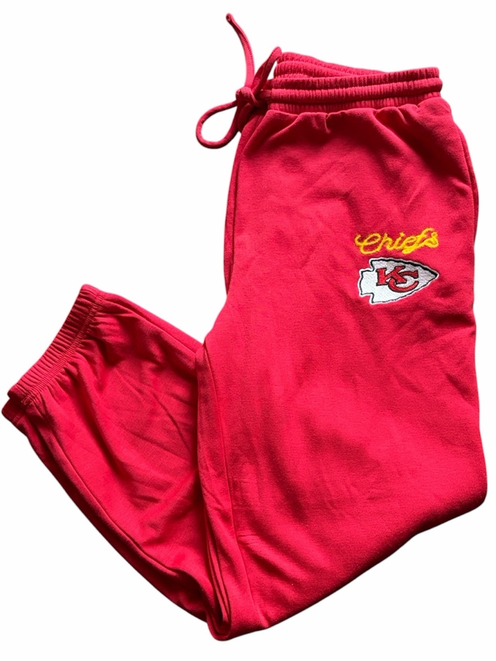 Kansas City Chiefs Fleece Pajamas Jogger Pants Men's Sz S Red NWT